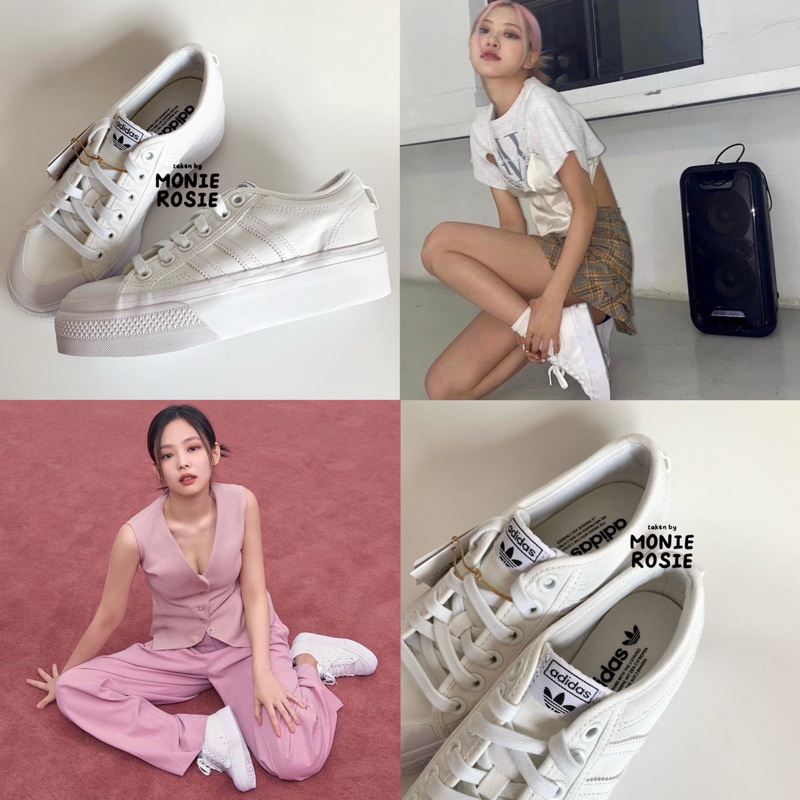 Giày Adidas Nizza Platform Trắng - Có Sẵn Size 38 Nữ