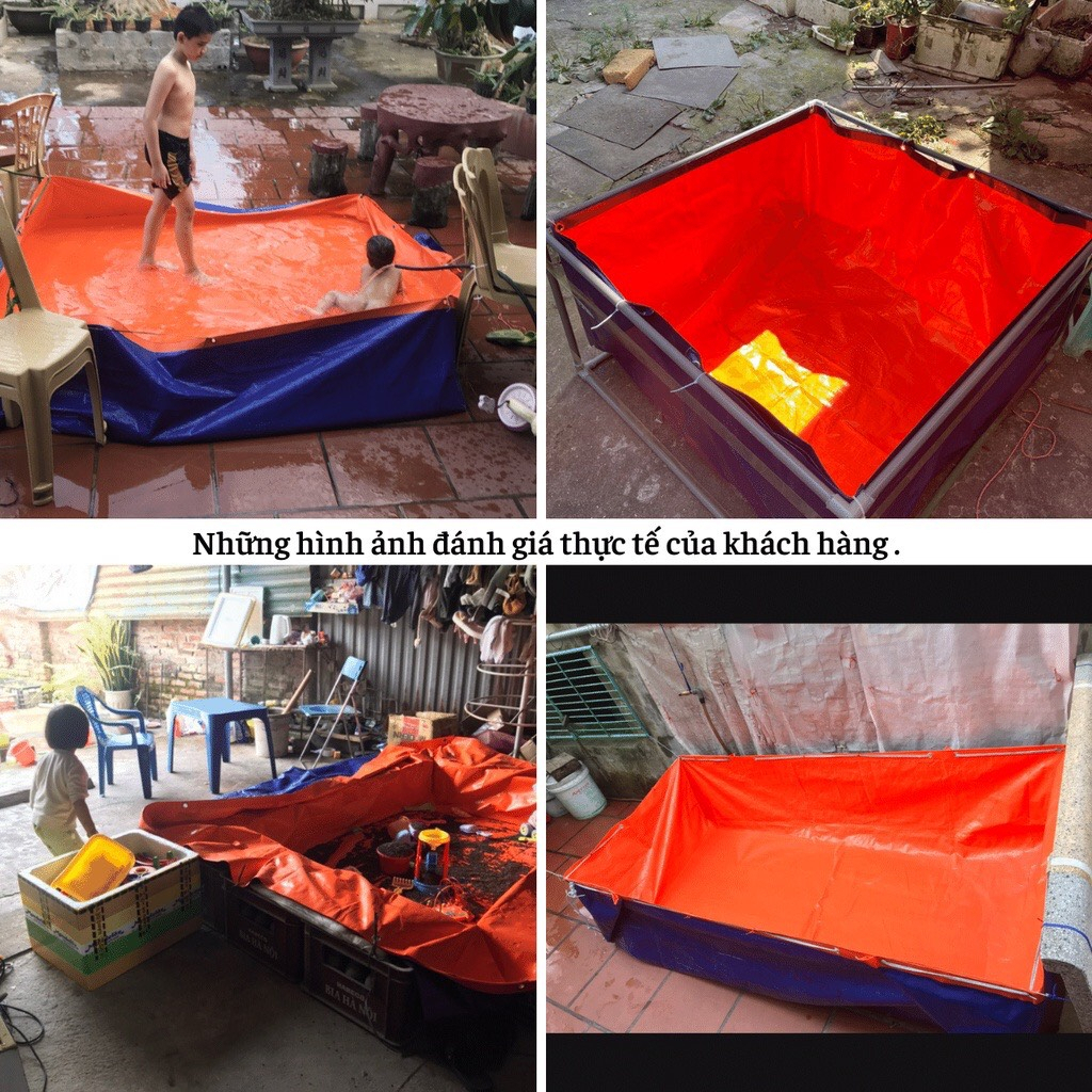 Bể Bơi Bằng Bạt Cao 50Cm Hàng Cao Cấp Ép Nhiệt Hàn Quốc Được Gia Công Tỉ Mỉ Chắc Chắn