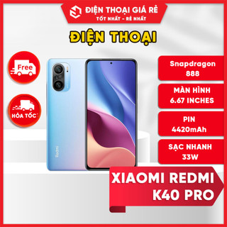 Điện Thoại Xiaomi Redmi K40 Pro - RAM 6/128GB, 8-128GB, 8-256GB [Giá rẻ Sài Gòn, BH 3 tháng1 đổi 1 - Tặng dán màn]