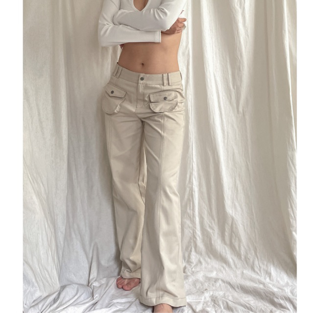 Quần túi hộp dáng rộng cạp trễ - Loose Pants