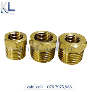 Cà rá ren 13mm thau, cút nối nhanh đồng thau ren 13mm- Lơ thu 13mm , ren 17mm