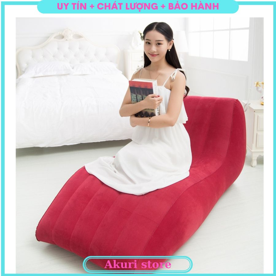 Ghế tình yêu bơm hơi , ghế sofa cao cấp gấp gọn tải trọng 200kg , có sẵn bơm VM279