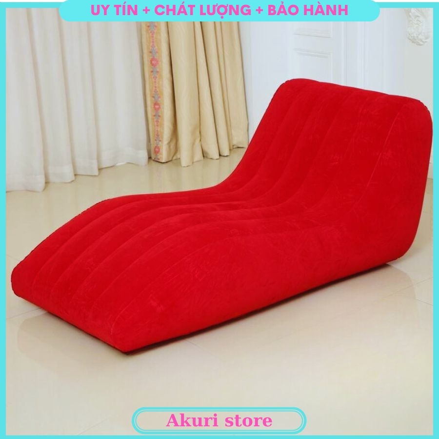 Ghế tình yêu bơm hơi , ghế sofa cao cấp gấp gọn tải trọng 200kg , có sẵn bơm VM279