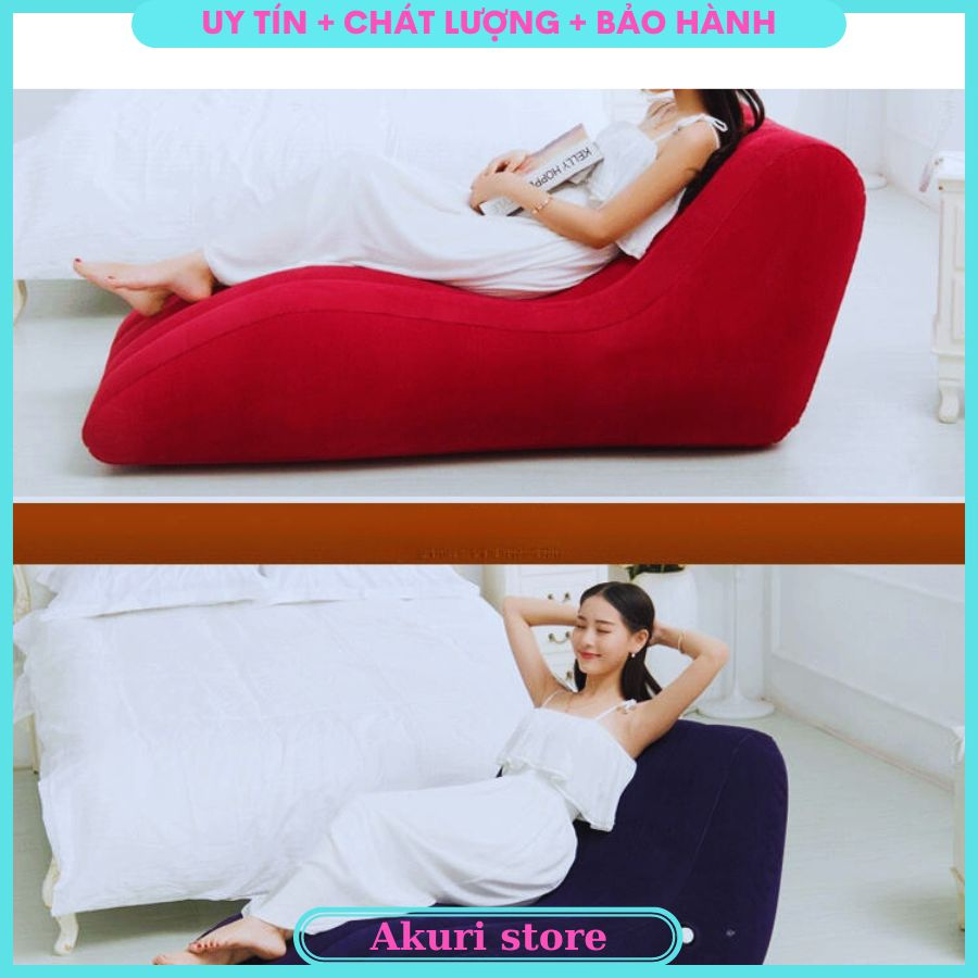Ghế tình yêu bơm hơi , ghế sofa cao cấp gấp gọn tải trọng 200kg , có sẵn bơm VM279