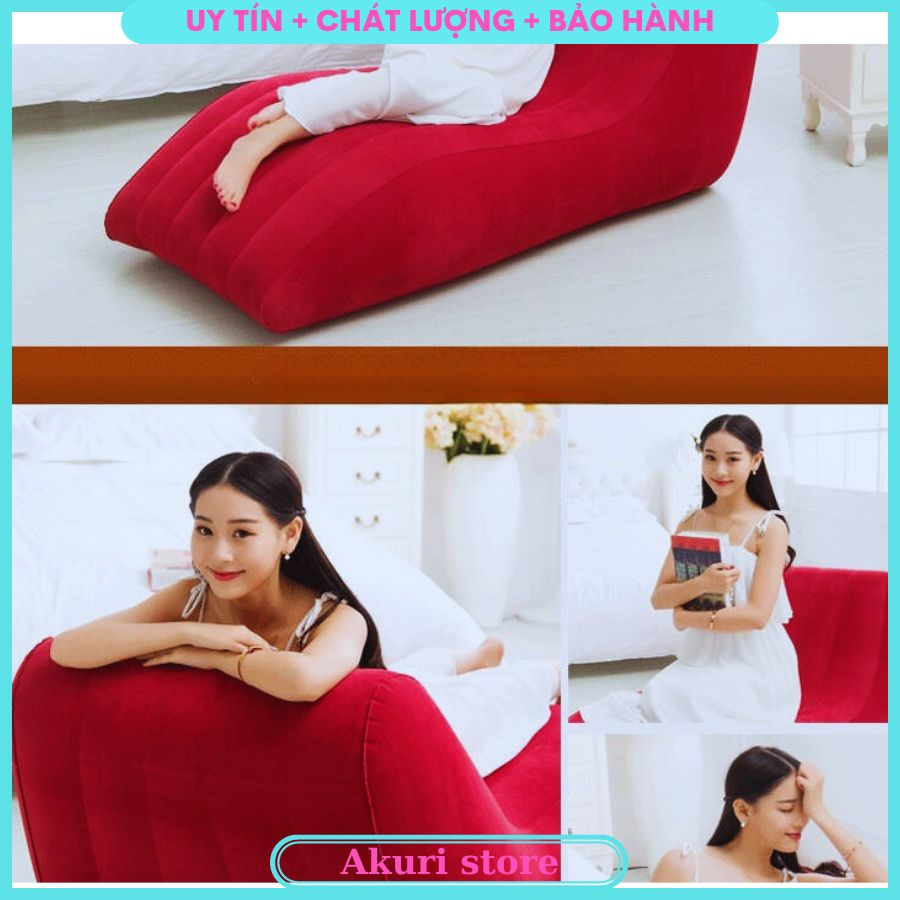 Ghế tình yêu bơm hơi , ghế sofa cao cấp gấp gọn tải trọng 200kg , có sẵn bơm VM279