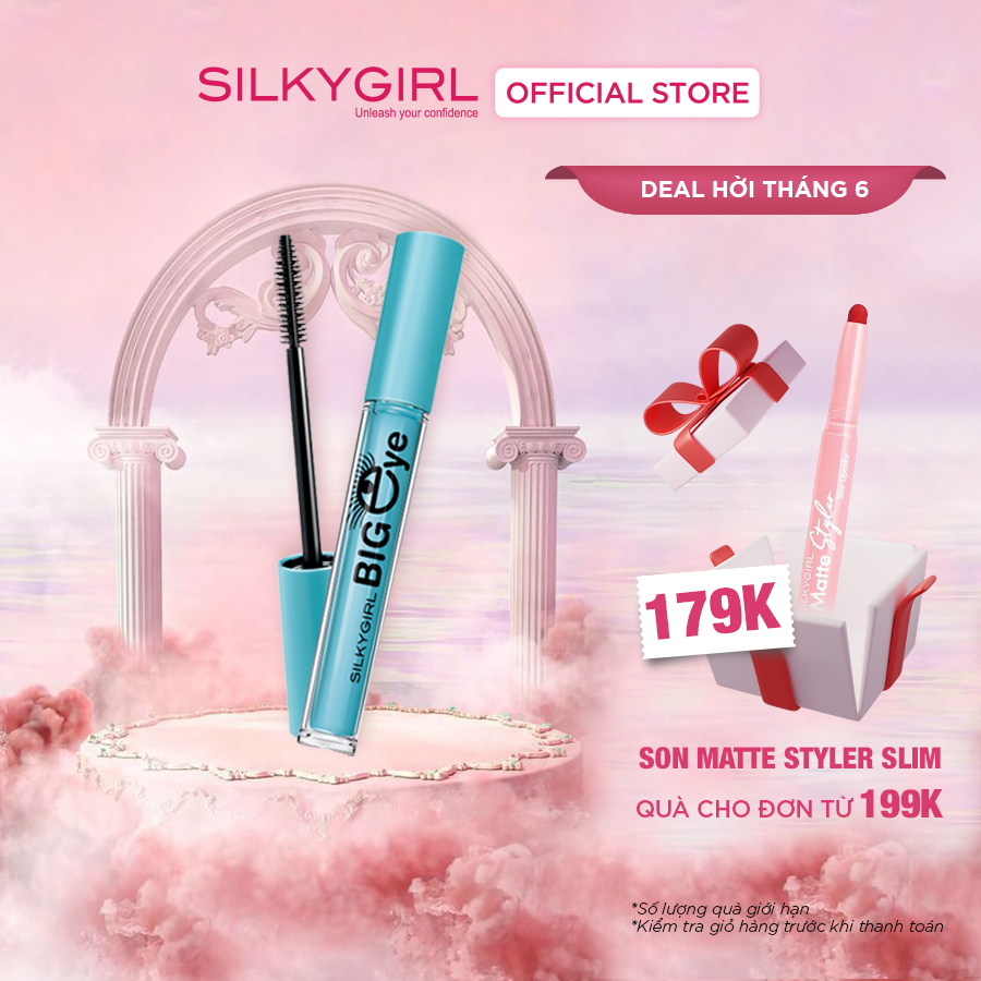 Mascara Dài Và Dày Cong Mi Silkygirl Big Eye Collagen 5ml