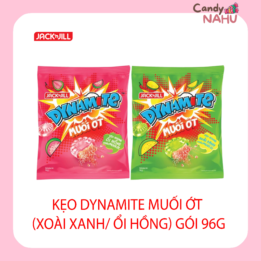 Kẹo Dynamite Muối Ớt (Xoài Xanh/ Ổi Hồng) gói 96g