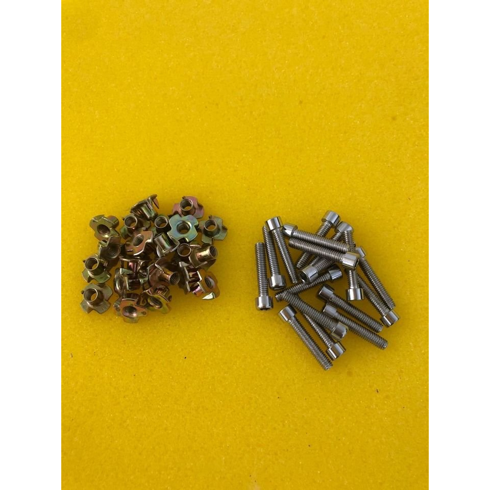 ỐC INOX 201 BẮT BASS VÀ TRELB LOA COMBO 10 CON KÈM TÁN 30K