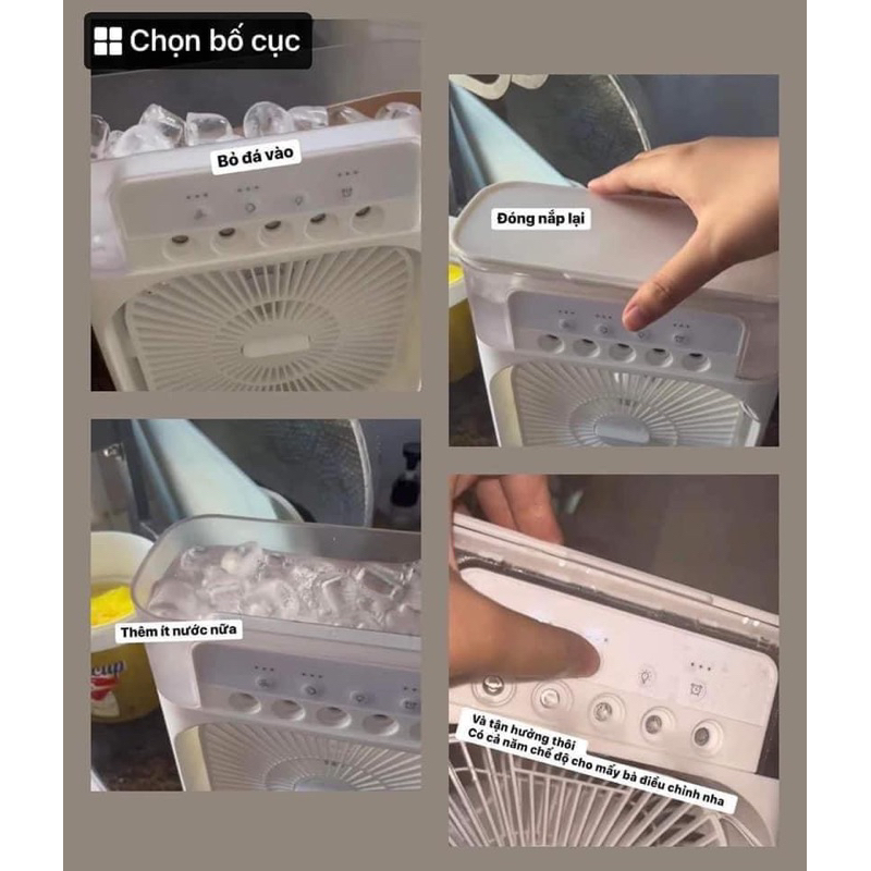 Thanh lý quạt phun sương để bàn mini