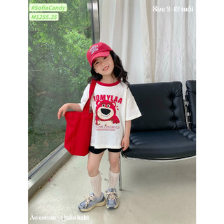(13kg-40kg) Set bộ Gấu Dâu Sofia Candy M1255
