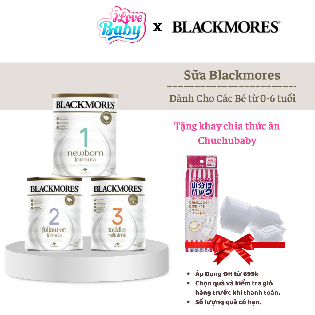 Sữa Blackmores số 1,2,3 - 900gr ( Mẫu Mới) date 2024