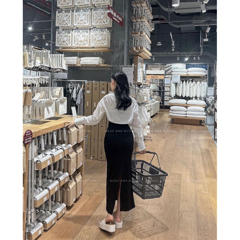 Set đầm 2 dây viền kèm khoác cadigan - CarotShop