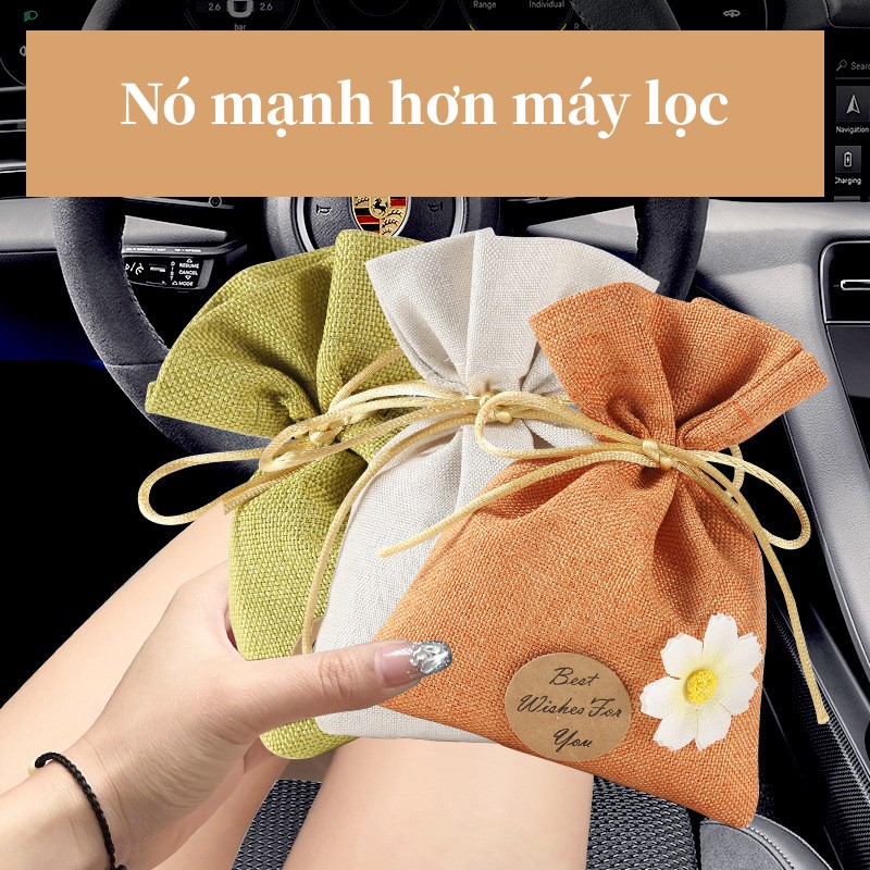 Túi Vải Đựng Hoa Thơm Làm Quà Tặng Túi Thơm Khử Mùi Treo Phòng, Tủ Quần Áo, Xe Hơi