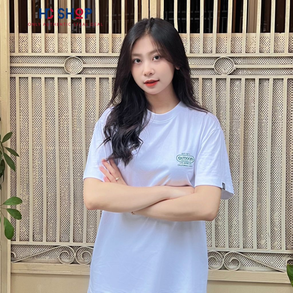 Áo Thun Tay Ngắn Unisex Nam Nữ OUTDOOR Form Basic 6 Màu Thời Trang Hàn Quốc