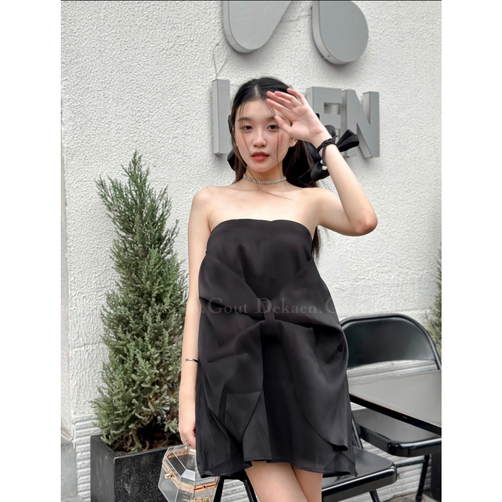 ĐẦM ỐNG BABYDOLL NƠ TO SIÊU XINH - BOWIE DRESS