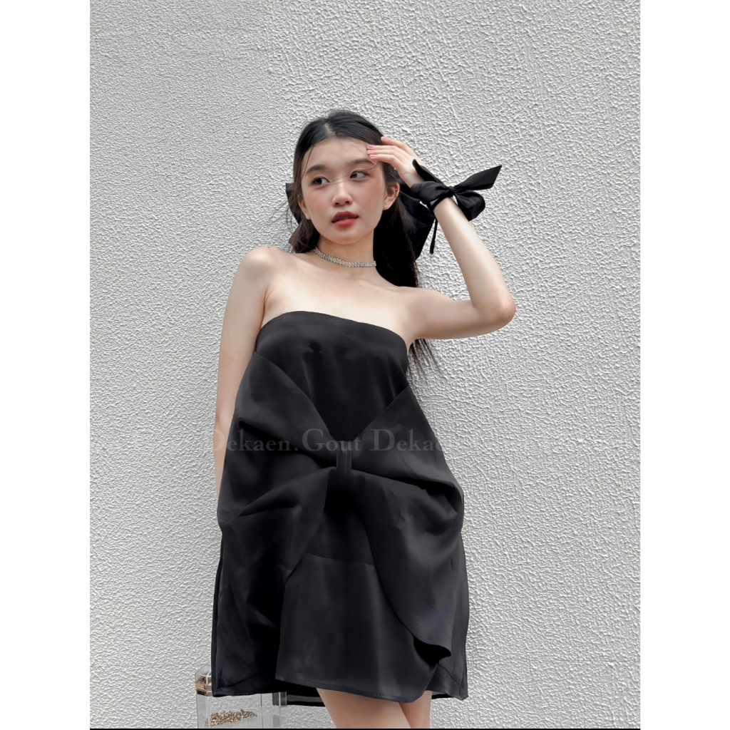 ĐẦM ỐNG BABYDOLL NƠ TO SIÊU XINH - BOWIE DRESS