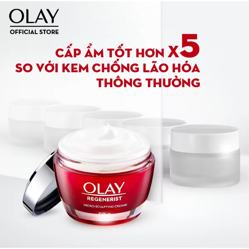 Combo Kem Dưỡng OLAY Regenerist Ban Ngày và Ban Đêm 50gr
