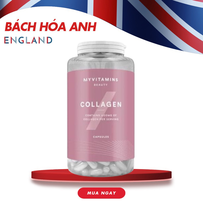 Viên uống collagen Myvitamins 30 viên hỗ trợ đẹp da, chống lão hóa
