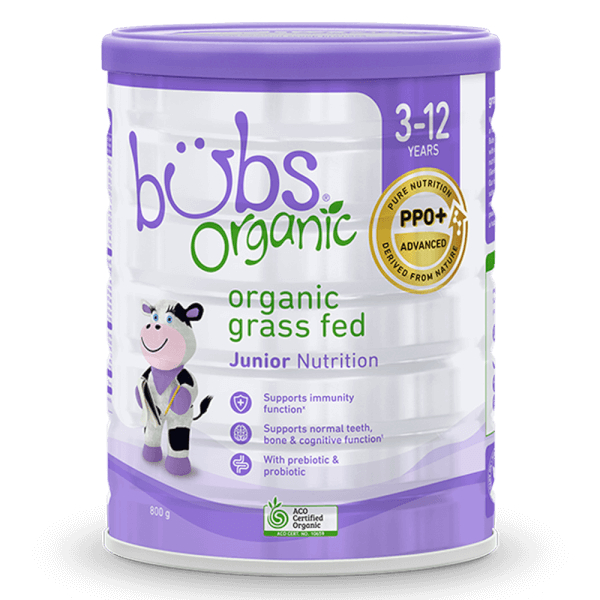 Sữa Bubs Organic Bovine số 4 Junior 800g (3-12 tuổi)