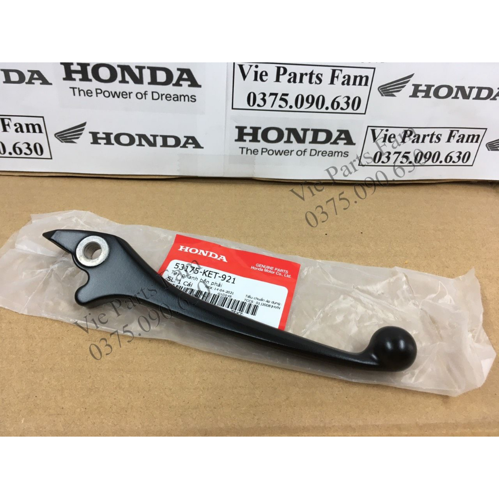 Tay thắng Future 1, Wave ZX, Winner, Future Led màu đen, hàng chính hãng Honda mới 100%