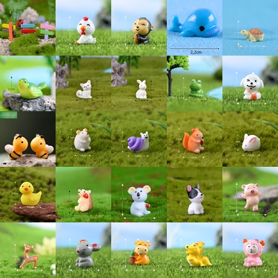 Mô hình phụ kiện tiểu cảnh trang trí sen đá, terrarium, hồ cá,tablo ô tô,bàn làm việc,bàn học