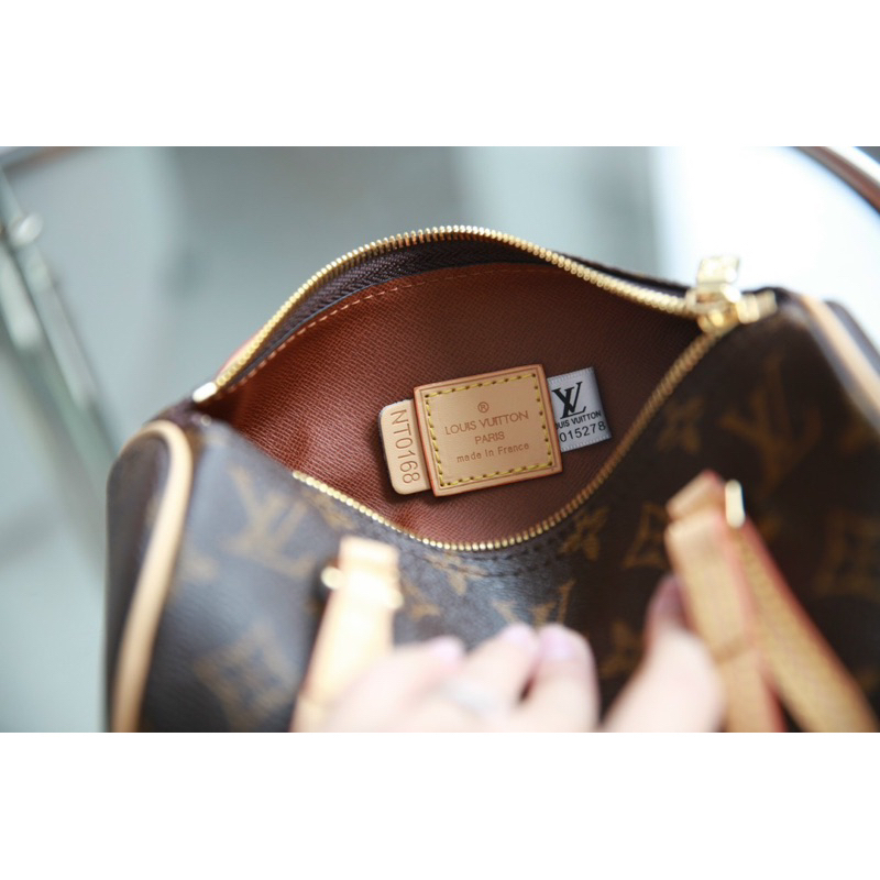 Túi quai xách LV Papillon mini 21cm fullbox nam châm kèm móc khoá