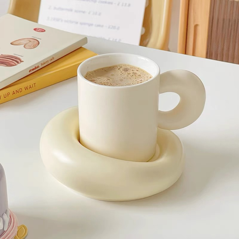 Set tách trà gốm tone pastel cưng xỉu