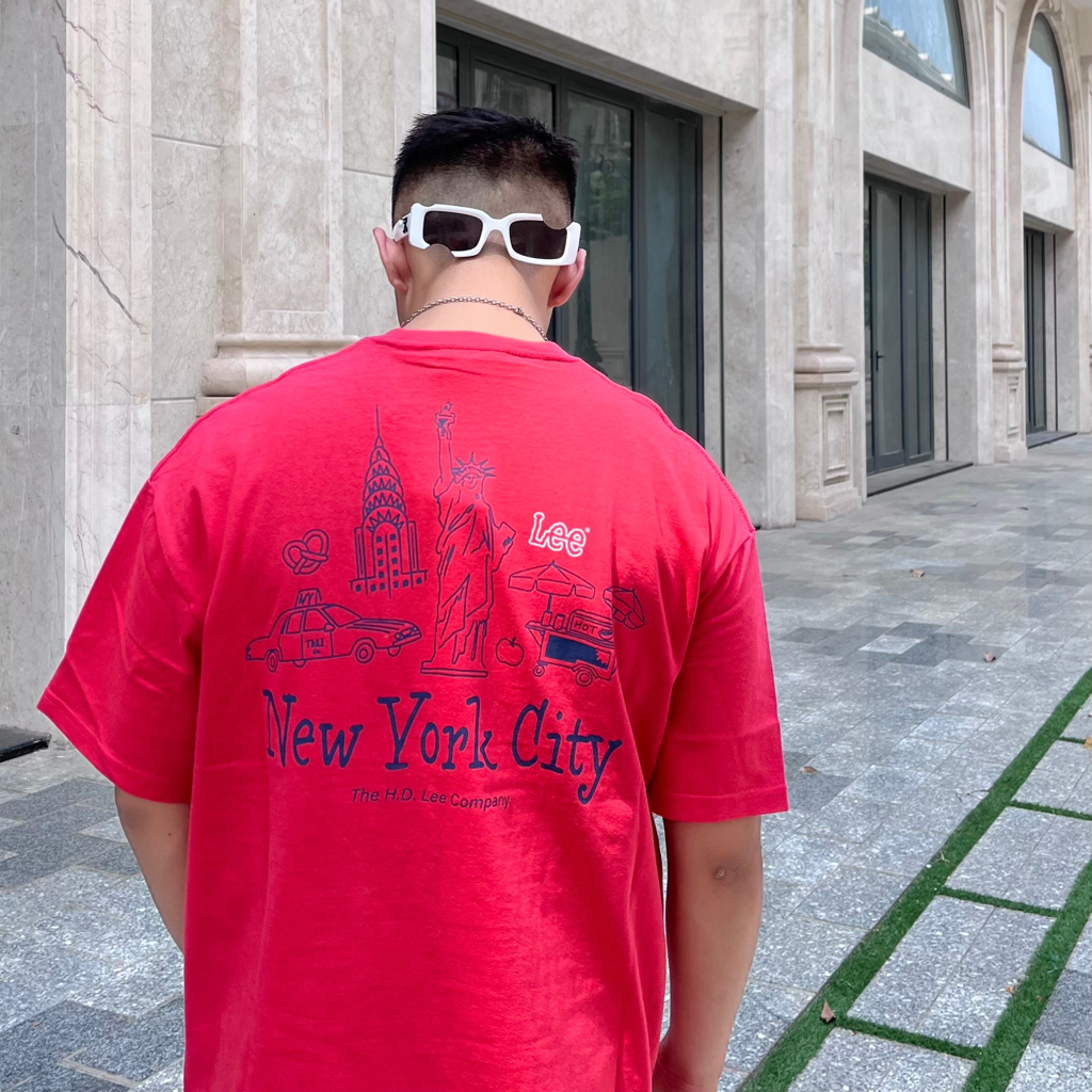 Áo Thun Nam Nữ Tay Lỡ over form LEE 100% Cotton Kiểu Dáng Trẻ Trung Thời Trang Hàn Quốc Nhiều Mẫu