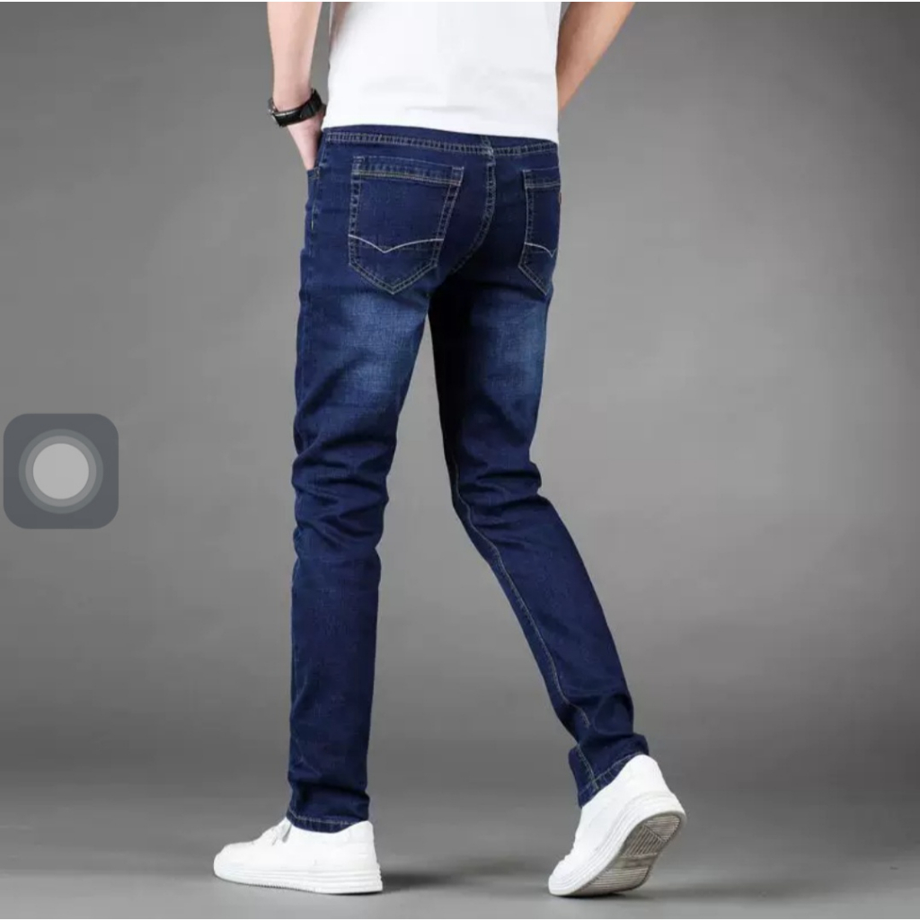 Quần Jean Nam Quần Bò Nam Trơn Dáng Skinny Co Giãn Xuất Khẩu Cao Cấp