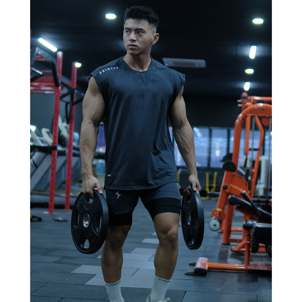 Áo ba lỗ thể thao Sainted Performance Cutoff thời trang, thoáng mát