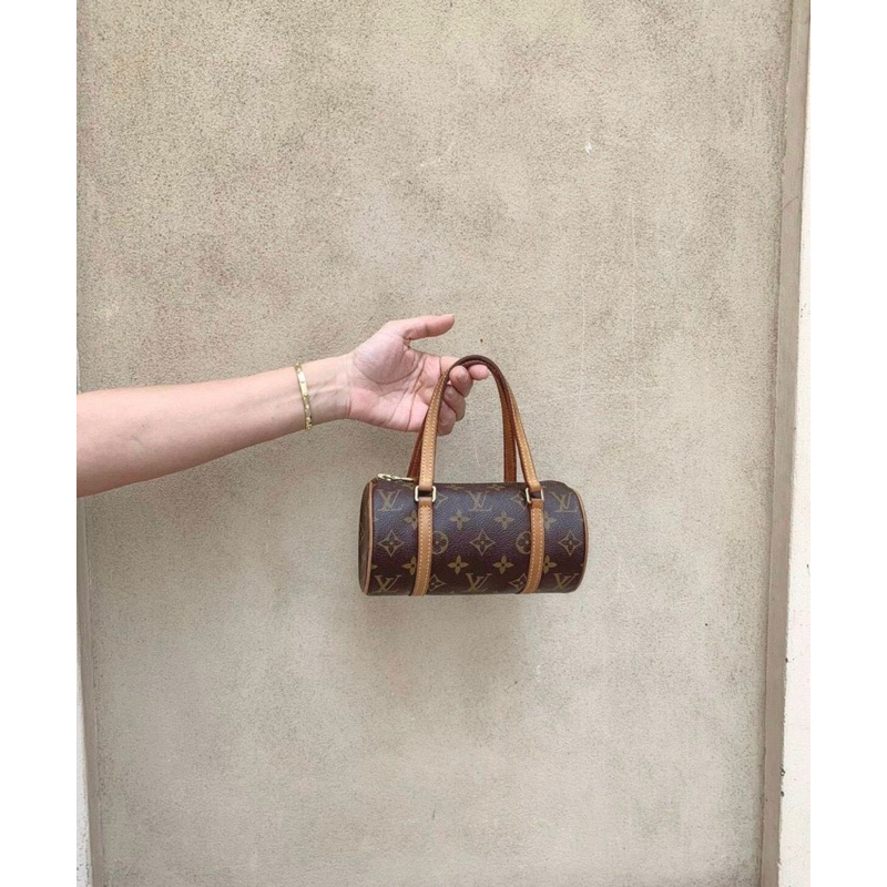 Túi quai xách LV Papillon mini 21cm fullbox nam châm kèm móc khoá