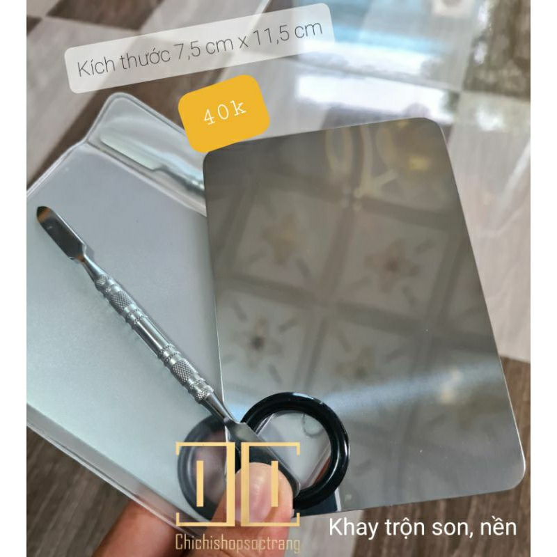 Khay trộn nền, son chất liệu thép không gỉ, cực bền