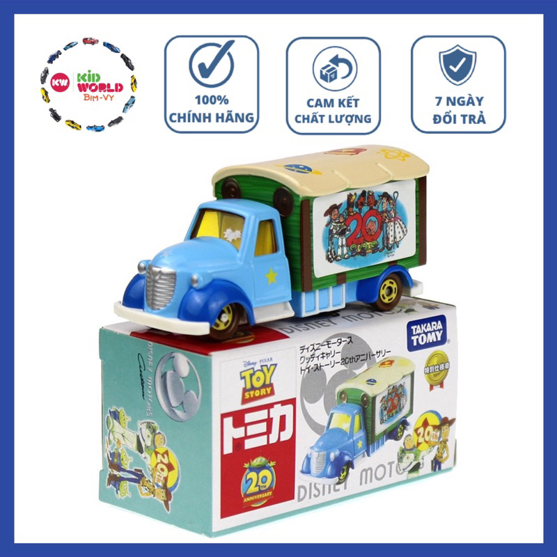 Xe mô hình Tomica Box Disney Motors Tải Toy Story. MS: 733.