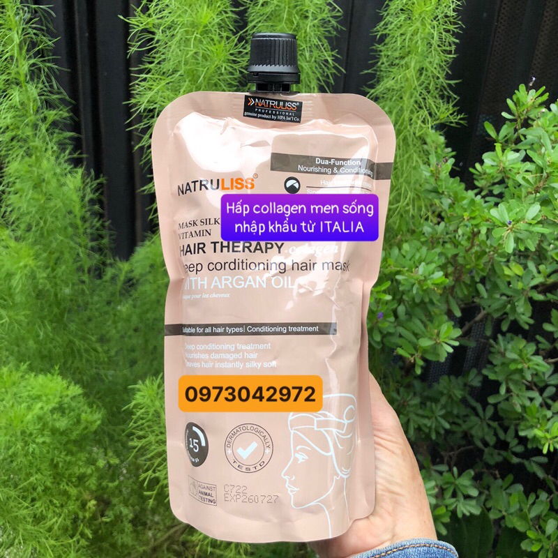 Hấp Collagen Natruliss men sống Siêu Mềm Mượt 500ml