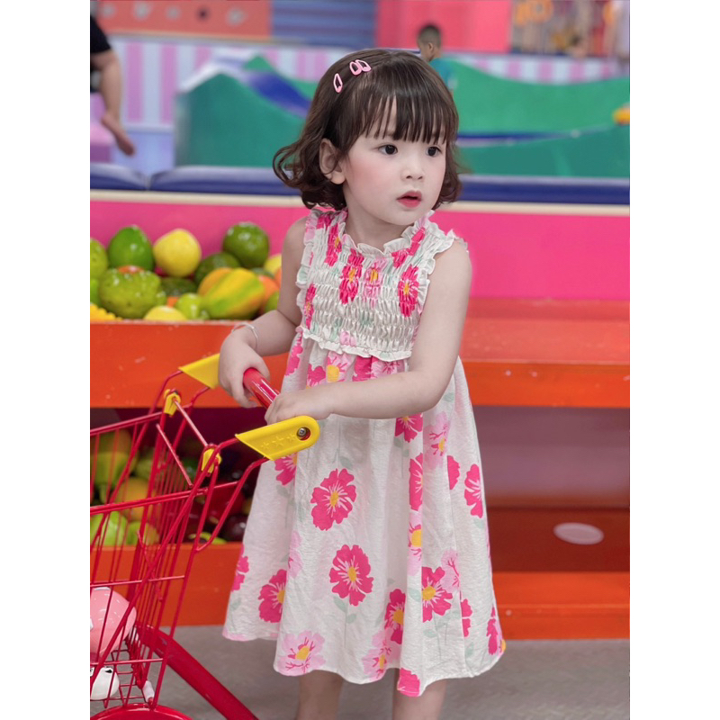 Váy hoa smock ngực siêu đẹp