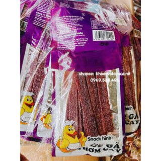 Snack ức gà thơm cay gói tím Thế Giai 24g