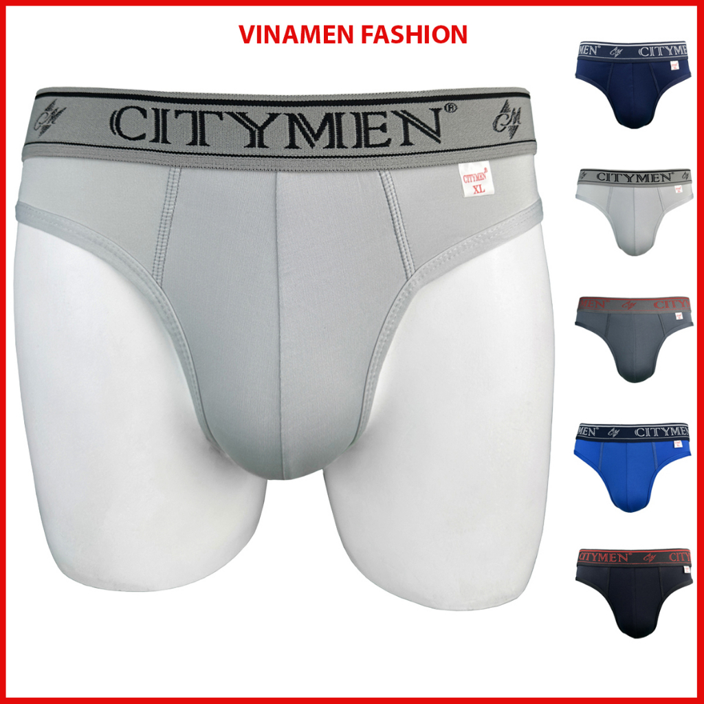 Combo 4 quần sịp nam thun lạnh lưng CITYMEN cao cấp quần lót co giãn 4 chiều đồ lót nam tam giác thấm hút tốt