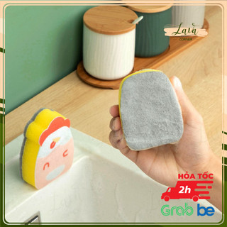Miếng Rửa Chén Bát Bọt Biển Đa Năng Hình Thú Cao Cấp