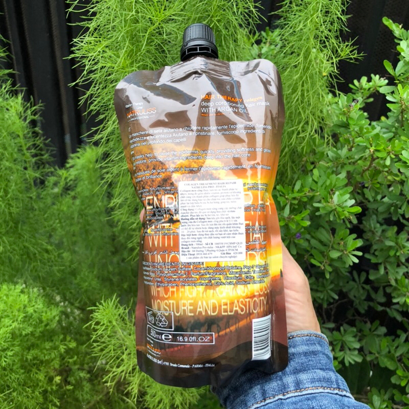 Hấp Collagen Natruliss men sống Siêu Mềm Mượt 500ml