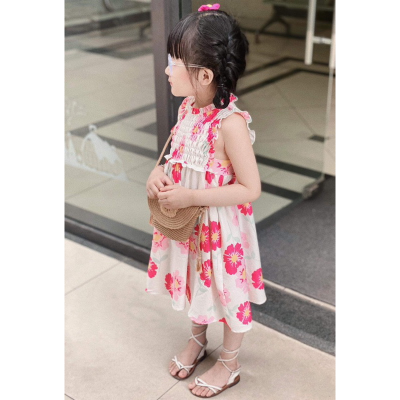 Váy hoa smock ngực siêu đẹp