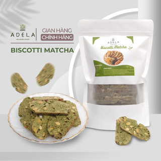 Bánh biscotti ăn kiêng vị matcha ADELA, ngũ cốc dinh dưỡng giúp ăn kiêng, giảm cân