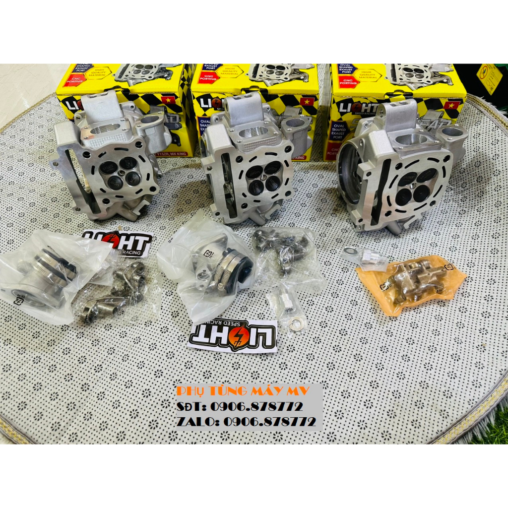 Đầu LIGHT CNC Porting 20.23/22.25/25.28 dành cho xe Ex135/150