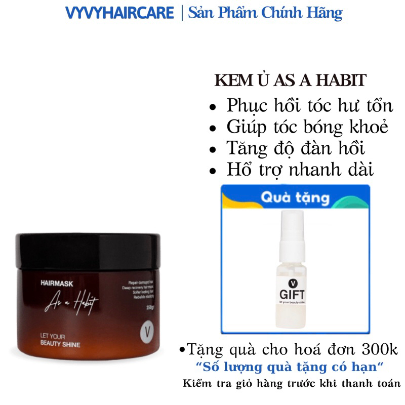 Ủ Phục hồi VyVyHairCare phục hồi tóc khô xơ chẻ ngọn do lạm dụng hoá chất