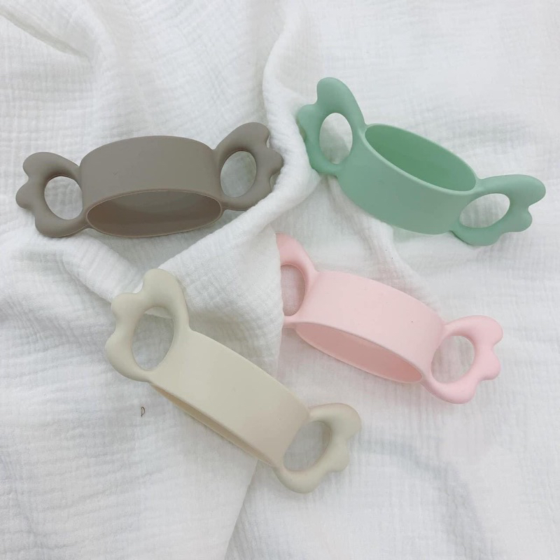 Tay cầm cánh tiên, tay cầm bình sữa silicone cho bình Avent, Hegen, Moyuum, phù hợp với tất cả bình cổ rộng