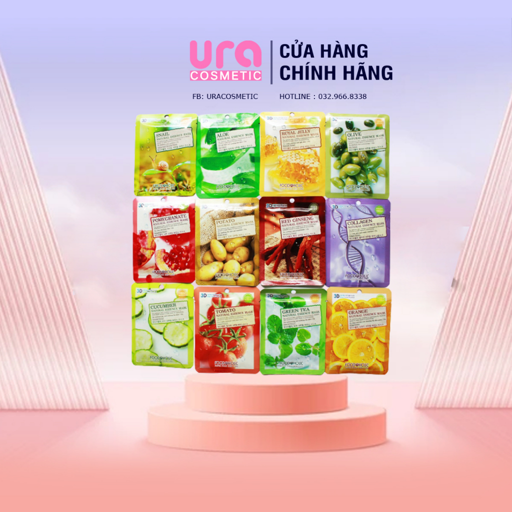 Mặt nạ chiết xuất hoa quả siêu lành tính Hàn Quốc 3D Food a Holic - Giao màu ngẫu nhiên
