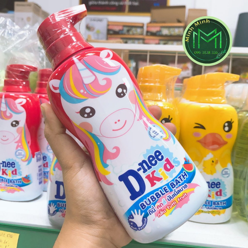 Sữa Tắm Gội Dnee Kid Cho Bé Hình Hoạt Hình Đáng Yêu  Thái Lan Vàng, Đỏ, Xanh 400ml