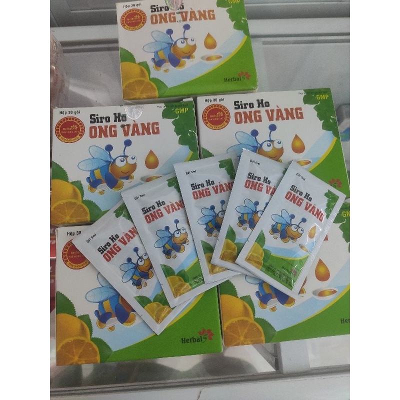Siro ho ong vàng sạch họng, giảm ho giảm đau rát họng cho trẻ hộp