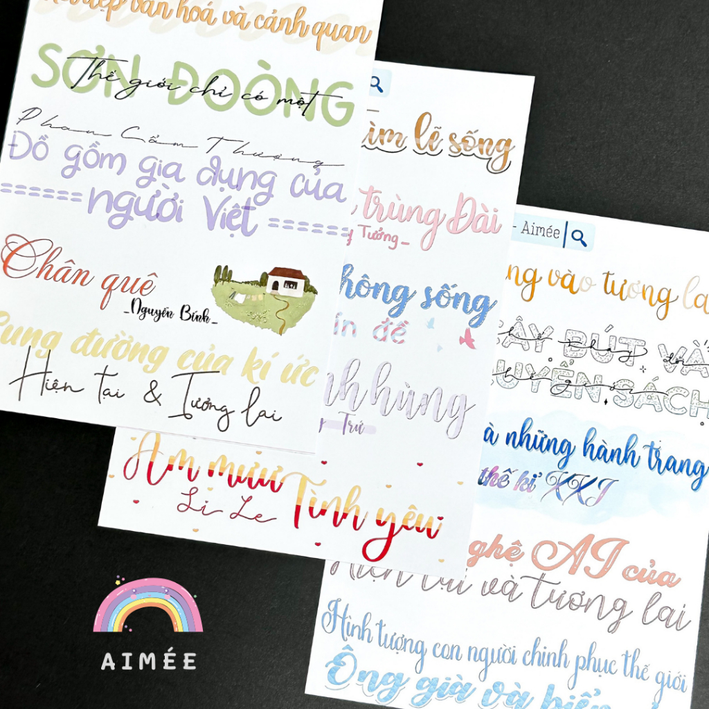 Sticker ngữ văn 11, tiêu đề văn học 11 - Chân trời sáng tạo | Aimée