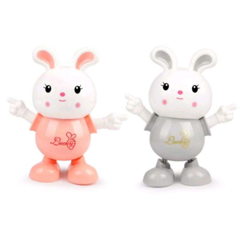 Đồ chơi thỏ hoạt tính nhảy múa có nhạc.xho bé.