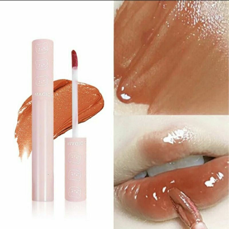 Son Tint Bóng Magic Casa gấu hồng